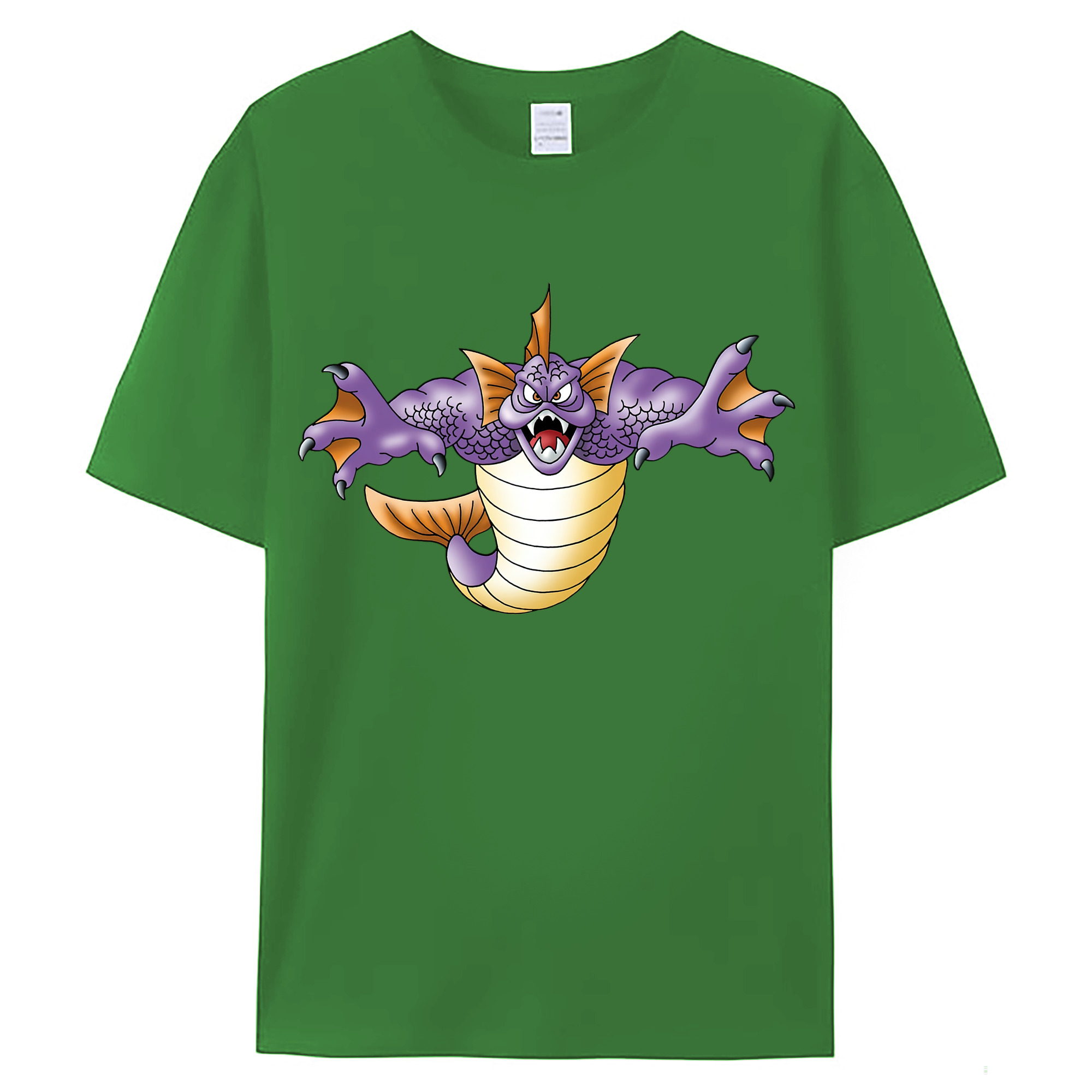 （画像用） ドラゴンクエスト Doragon Kuesuto Dragon Quest レディースカジュアルプリントTシャツ（綿100％）